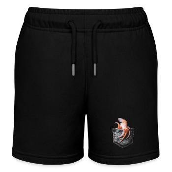 Tintenfisch - Kinder Organic Joggingshorts Mini Bolter von Stanley/Stella - Schwarz - Vorne