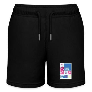 Padel-Liebhaber - Kinder Organic Joggingshorts Mini Bolter von Stanley/Stella - Schwarz - Vorne