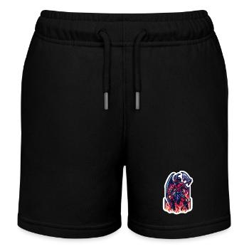 Feuerdämon - Kinder Organic Joggingshorts Mini Bolter von Stanley/Stella - Schwarz - Vorne
