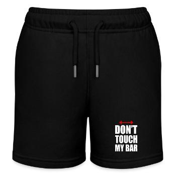 Don't touch my bar - Kids Organic Sweat Shorts by Stanley/Stella - black - Front