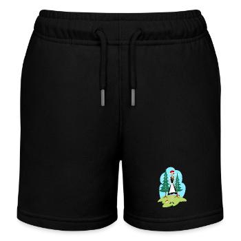 Forêt-Noire Fille Fille - Short de jogging enfant bio Stanley/Stella - noir - Devant