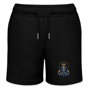 Auspice Maria - Short de jogging enfant bio Stanley/Stella - noir - Devant