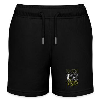 Hula Hooper Fitness Workout Mature Sports - Kids Organic Sweat Shorts by Stanley/Stella - black - Front