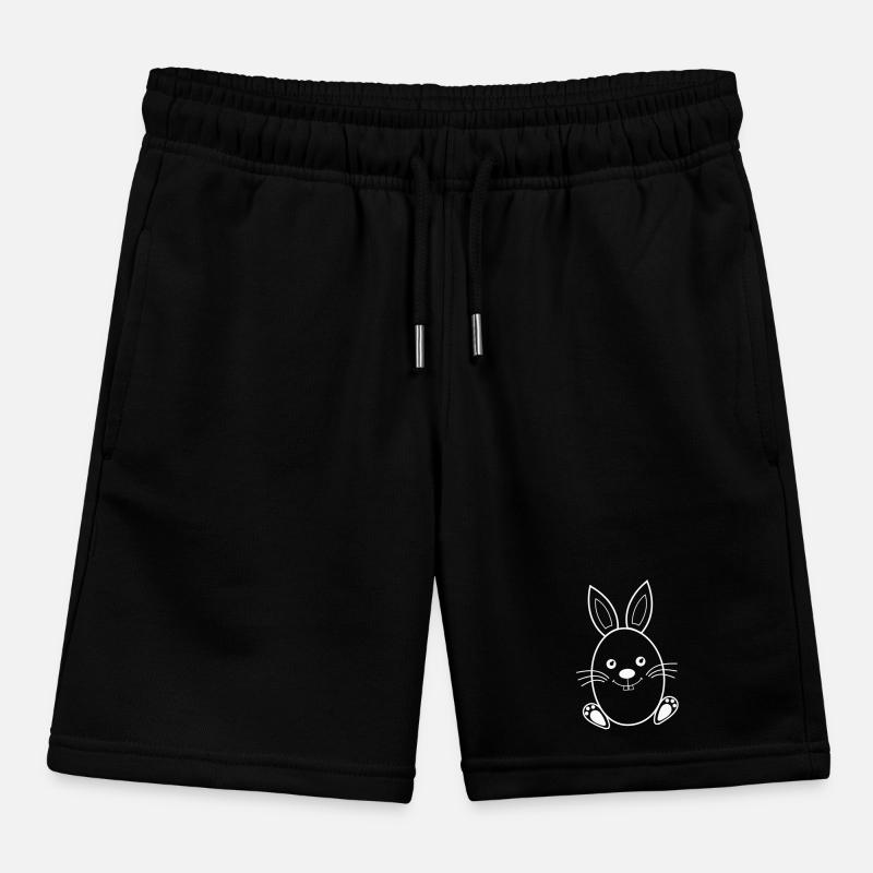 Easter Bunny Kids Organic Sweat Shorts by Stanley/Stella