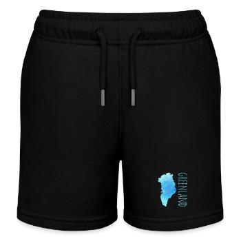 greenland - Kids Organic Sweat Shorts by Stanley/Stella - black - Front