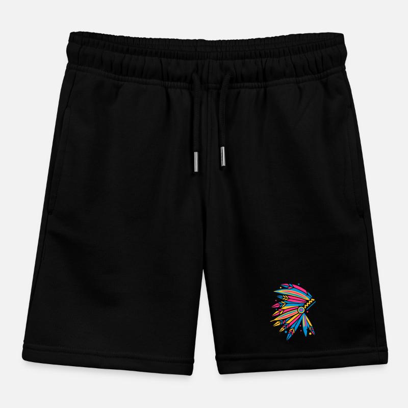 Coiffe amérindienne Short de jogging enfant bio Stanley/Stella