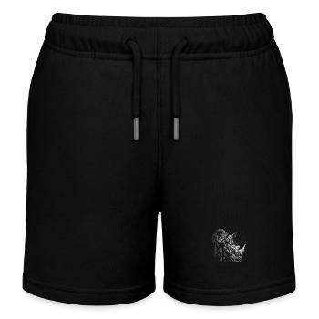 Nashorn - Kinder Organic Joggingshorts Mini Bolter von Stanley/Stella - Schwarz - Vorne