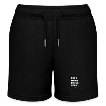 Plus vélo moins la course automobile MM b typo bmx grande - Short de jogging enfant bio Stanley/Stella - noir - Devant