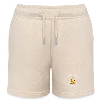 in pizza we Trust Illumination Pyramide Auge Humor - Kinder Organic Joggingshorts Mini Bolter von Stanley/Stella - Natur - Vorne
