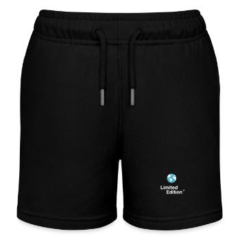Erde Planet Schutz limited Earth Save planet klima - Kinder Organic Joggingshorts Mini Bolter von Stanley/Stella - Schwarz - Vorne
