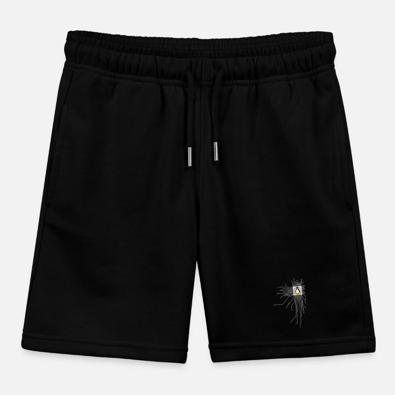 board Penguin Core Heart Computer pc Nerd program Kids Organic Sweat Shorts by Stanley/Stella