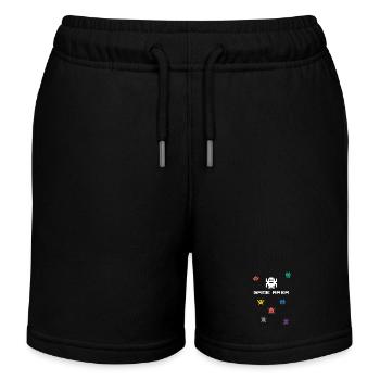 zone de jeu pixel nerd pc konsole retro gamer Monste - Short de jogging enfant bio Stanley/Stella - noir - Devant