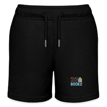 Bücher lesen Buch - Kinder Organic Joggingshorts Mini Bolter von Stanley/Stella - Schwarz - Vorne