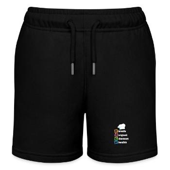 Koch - kreativ, originell, charmant, herzlich - Kinder Organic Joggingshorts Mini Bolter von Stanley/Stella - Schwarz - Vorne