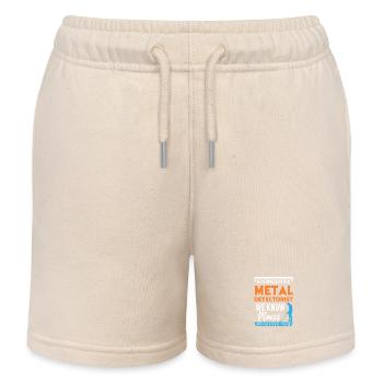 Metal Detectorist - Kids Organic Sweat Shorts by Stanley/Stella - soft Ecru - Front