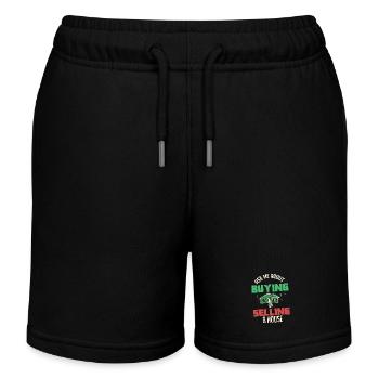 Real Estate Agent - Kids Organic Sweat Shorts by Stanley/Stella - black - Front