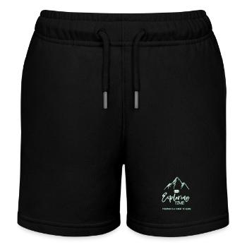 Klettern - Kinder Organic Joggingshorts Mini Bolter von Stanley/Stella - Schwarz - Vorne