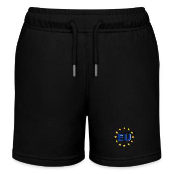 Symbole de l’UE dans l’anneau d’étoiles - Short de jogging enfant bio Stanley/Stella - noir - Devant