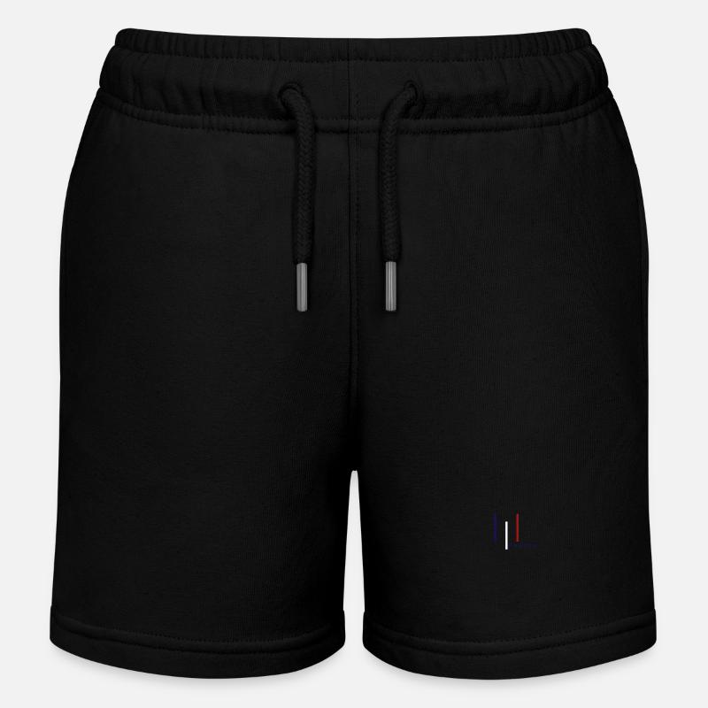 Drapeau Français patriote - Short de jogging enfant bio Stanley/Stella - noir