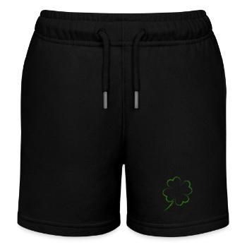 kleeblatt glück - Kinder Organic Joggingshorts Mini Bolter von Stanley/Stella - Schwarz - Vorne