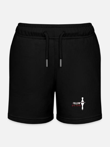 Échecs - Short de jogging enfant bio Stanley/Stella - noir