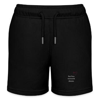Das Herz wird nicht dement. - Kinder Organic Joggingshorts Mini Bolter von Stanley/Stella - Schwarz - Vorne