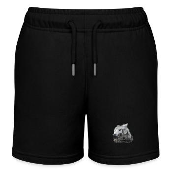 Wolf, Wolfskopf und der Harz - Kinder Organic Joggingshorts Mini Bolter von Stanley/Stella - Schwarz - Vorne