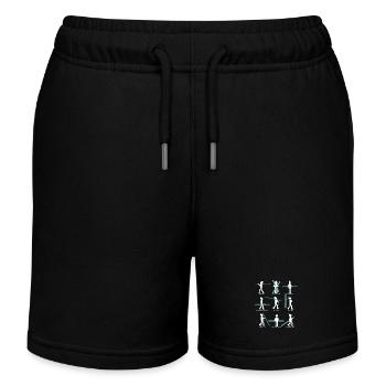 9 Typen der Skifahrer - Kinder Organic Joggingshorts Mini Bolter von Stanley/Stella - Schwarz - Vorne