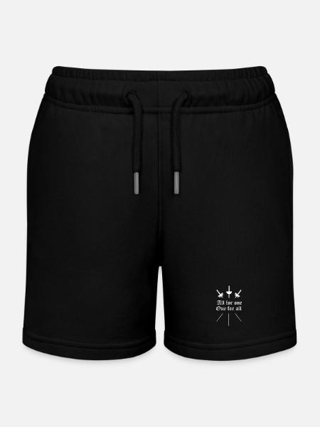 Tous pour un - Un pour tous - Escrime - Épée - Short de jogging enfant bio Stanley/Stella - noir