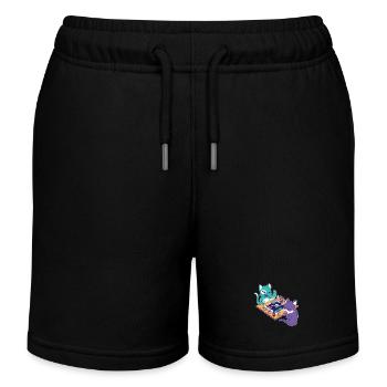 Bataille de Cat Gamer - Short de jogging enfant bio Stanley/Stella - noir - Devant