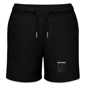 Das SpickShirt - Prüfung Abitur Abi Geschenk - Kinder Organic Joggingshorts Mini Bolter von Stanley/Stella - Schwarz - Vorne