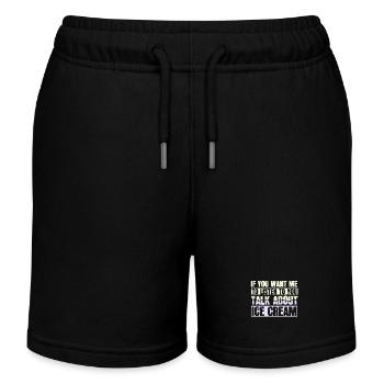 la glace - Short de jogging enfant bio Stanley/Stella - noir - Devant