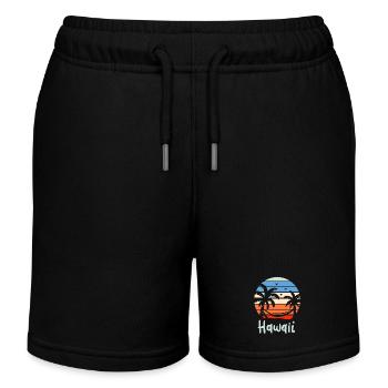 Hawaï Rétro - Short de jogging enfant bio Stanley/Stella - noir - Devant