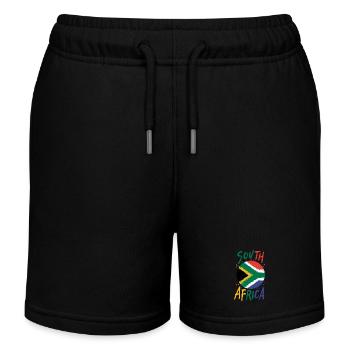 Afrique du Sud - Short de jogging enfant bio Stanley/Stella - noir - Devant