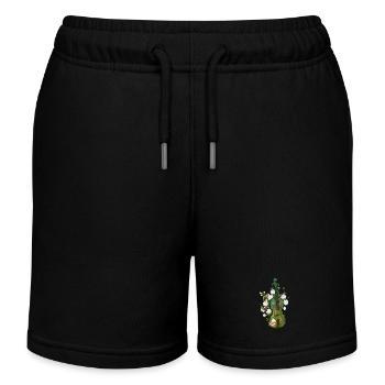Wunderbare Geige - Kinder Organic Joggingshorts Mini Bolter von Stanley/Stella - Schwarz - Vorne