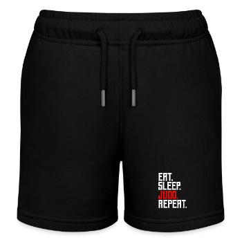 Judo - Short de jogging enfant bio Stanley/Stella - noir - Devant