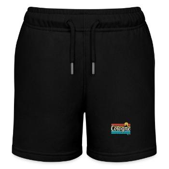 Cologne Cologne Retro Vintage Surfer Cologne Carnival - Kids Organic Sweat Shorts by Stanley/Stella - black - Front