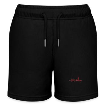 Segelboot Segeln Segler - Kinder Organic Joggingshorts Mini Bolter von Stanley/Stella - Schwarz - Vorne