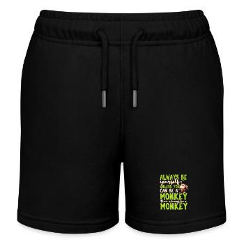Singe - Short de jogging enfant bio Stanley/Stella - noir - Devant