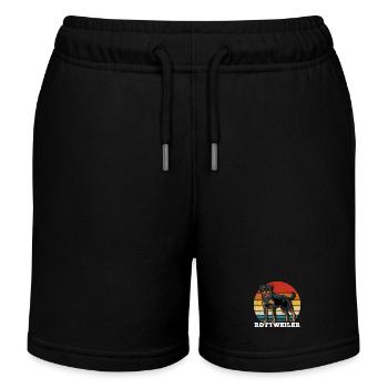 Rottweiler Retro - Kinder Organic Joggingshorts Mini Bolter von Stanley/Stella - Schwarz - Vorne