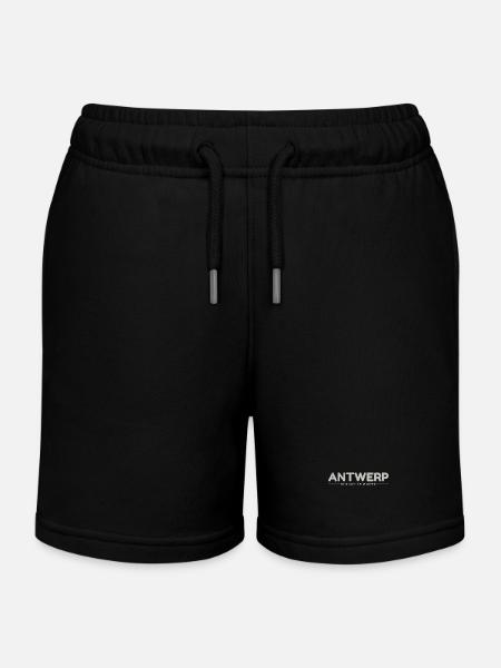 Antwerp Antwerp Gps Coordinates - Kids Organic Sweat Shorts by Stanley/Stella - black
