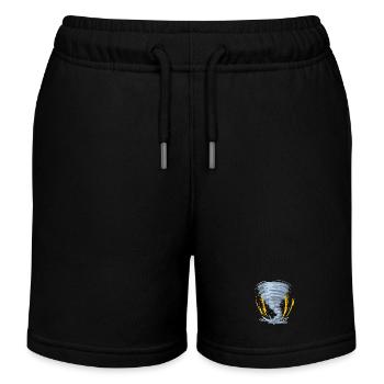 Tornado Hurricane Windsturm Geschenkidee - Kinder Organic Joggingshorts Mini Bolter von Stanley/Stella - Schwarz - Vorne
