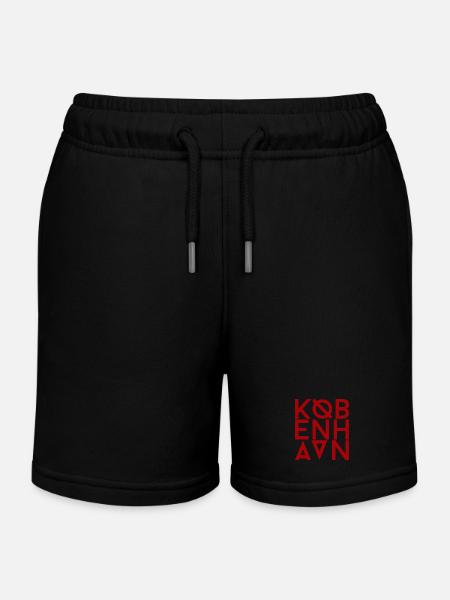 Kobenhavn / Copenhagen - Kids Organic Sweat Shorts by Stanley/Stella - black
