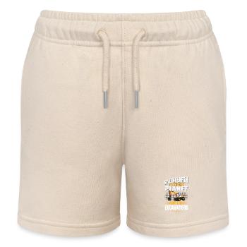 Baggerfahrer Baggerführer - Kinder Organic Joggingshorts Mini Bolter von Stanley/Stella - Natur - Vorne