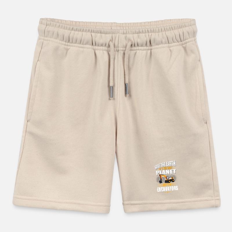 Excavator operator excavator operator Kids Organic Sweat Shorts by Stanley/Stella