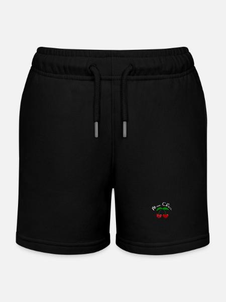 Mon Chéri Cherries dans Love Heart Romance - Short de jogging enfant bio Stanley/Stella - noir