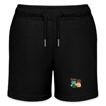 Team Homeoffice Katze Arbeit Job Büro - Kinder Organic Joggingshorts Mini Bolter von Stanley/Stella - Schwarz - Vorne