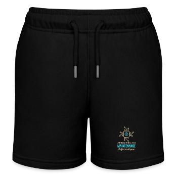 Maintenance informatique - Short de jogging enfant bio Stanley/Stella - noir - Devant