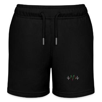 Trader Herzschlag Aktien EKG Börse Forex Trading - Kinder Organic Joggingshorts Mini Bolter von Stanley/Stella - Schwarz - Vorne