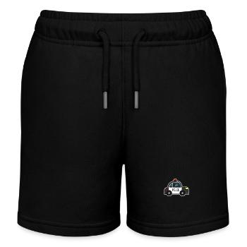 Police cars - Kids Organic Sweat Shorts by Stanley/Stella - black - Front